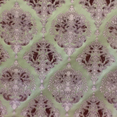 Jacana Royal Emerald & Amethyst  Floral—Window Curtain Fabric—95% Polyester 5% Linen—Sold by The Yard